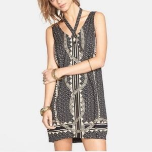Free People Diamonds & Snakes sleeveless beaded shift dress size small